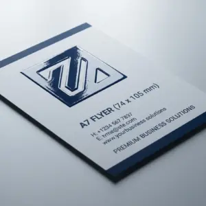 Ulotki A7 — 74 × 105 mm — lakier UV 3D